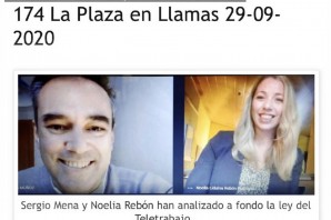 La Plaza en Llamas: Sergio Mena y Noelia Rebón analizan a fondo la ley del Teletrabajo