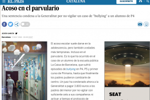 El País: acoso en el parvulario
